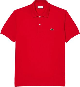 Lacoste Heren L.12.12 Original Pique Klassiek Poloshirt (Rood)