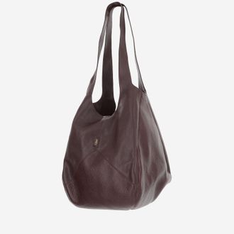 Chlo&eacute; Womens Hobo Balloon Bag Brown Leather Shoulder