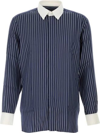 Tom Ford Blue Relaxed Stripes Shirt