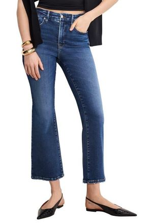 Good American Soft-Tech Good Crop Mini Bootcut Jeans in Indigo1074 at Nordstrom, Size 20