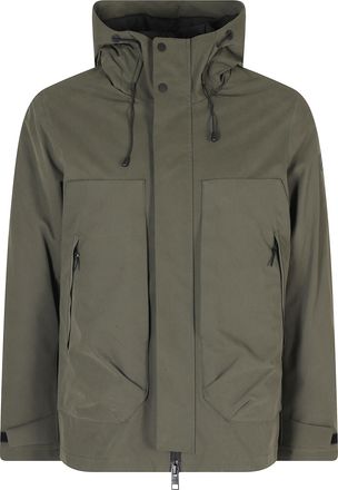 People of Shibuya Technical Microfiber Jacket With Concealed Front Zipper