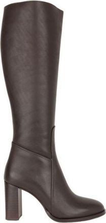 Sergio Moretti Brown Block Heel Leather Boots