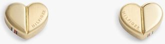 Tommy Hilfiger Womens Essential Heart Stud Earring - Yellow