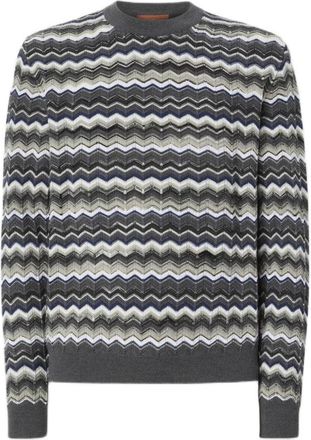Missoni Zig Zag Pattern Crew Neck Sweater