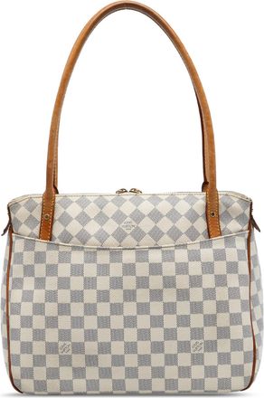 Louis Vuitton Pre-owned Womens Damier Azur Figheri Pm - Light Grey Textile - One Size