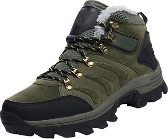 Generic Fall and Winter Border Large Size High Top Men and Women Cotton Shoes Warm Mens Boots Outdoor Thick Bottom Mountaineering Shoes Couple Boots 11 Boots 