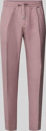 Antony Morato Regular Fit Hose aus Leinen-Viskose-Mix Modell NEIL in Hellrosa, Gr&ouml;&szlig;e 46