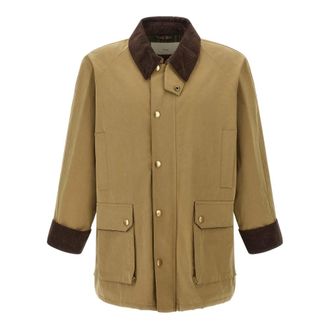 Dunst Jassen, Heren, Beige, M, Katoen, Waxed Cotton Jachtjas