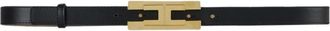 Elisabetta Franchi Logo Riem - Dames - Riemen - Zwart - L - Katoen - Accessoires