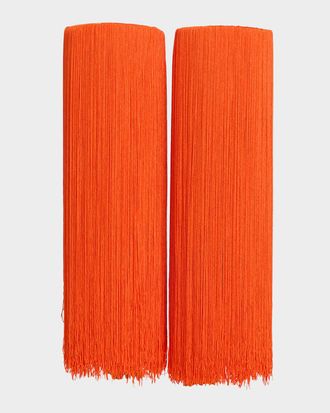 Alaia High Fringed Socks
