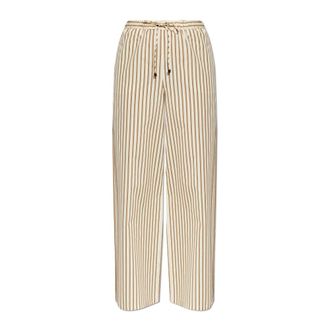 Max Mara Wide Trousers, female, Beige, Size: 2XS Ordine trousers