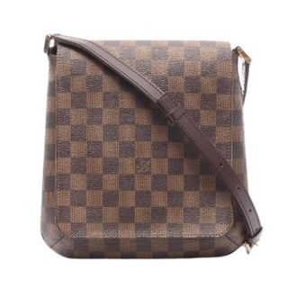 Louis Vuitton Pre-owned Musette Salsa Damier Ebene Schoudertas - Dames - Pre-owned - Bruin - Maat: ONE Size Leer