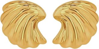 Anine Bing Curved Shell Earrings