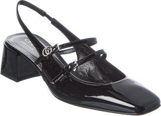Gucci Gg Patent Slingback Pump