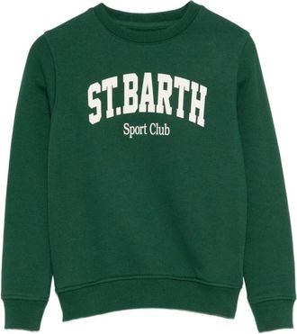 MC2 Saint Barth Kids Sweatshirts, male, Green, 12 Y, Hutton Sweatshirt