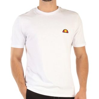 Ellesse T-Shirts, male, White, Size: XL White Logo Patch Tee Shirt