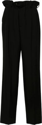 Gucci Broek met paperbag taille - Zwart