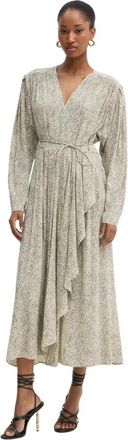 Twinset Abito midi svasato - - Dresses - Donna - Beige - S
