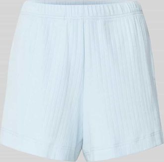 Marc O'Polo Pointelle Pyjama Shorts aus Baumwoll-Mix in Hellblau, Gr&ouml;&szlig;e XL