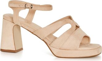 City Chic Coco Platform Sandal in Beige at Nordstrom Rack, Size 11