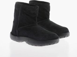 Bottega Veneta Shearling Lined Suede Booties size 40