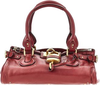 Chlo&eacute; Paddington grained leather bag Woman One Size