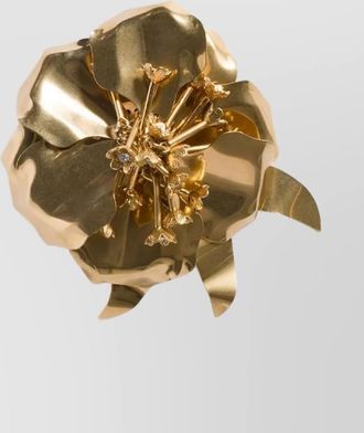 Miu Miu floral crystal brooch unique design