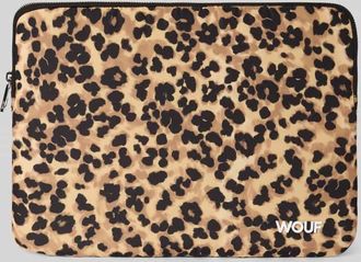 Wouf Laptoptasche mit Allover-Animal-Print Modell Feline in Black, Gr&ouml;&szlig;e 1