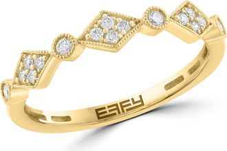 Effy Diamond Stacking Ring in Gold at Nordstrom Rack, Size 7