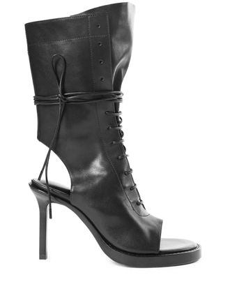 Ann Demeulemeester Tanita sandals - women - Leather/Calf Leather/Calf Leather - 36 - Black