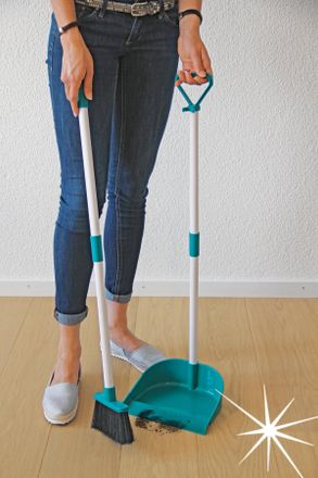 Think@home Kehrgarnitur aus Kunststoff Kehrschaufel und Besen im Set