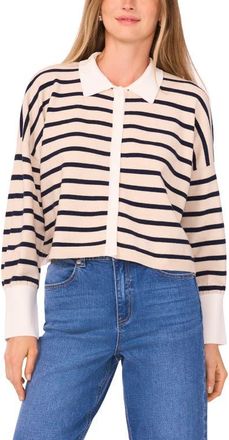 1.State Stripe Button-Up Sweater in Malted at Nordstrom, Size Xx-Small