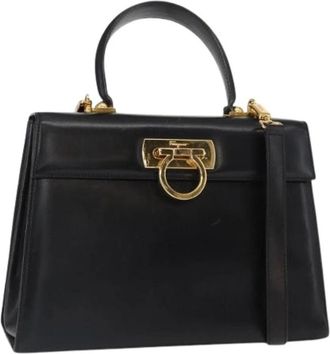 Ferragamo Pre-owned Handbags, female, Black, Size: ONE SIZE Pre-owned Hand Bag
