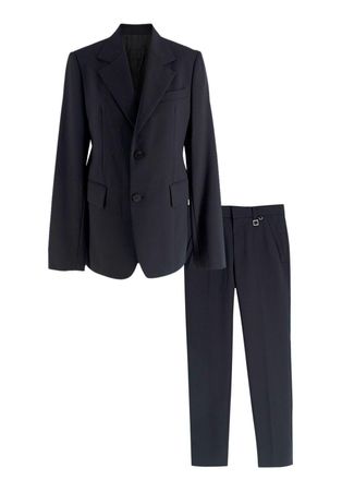 Wooyoungmi Mens Navy Suit Size S