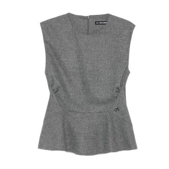 Karl Lagerfeld Top SM Antracita Pa&ntilde;o - Tops - Mujer - Gris - M