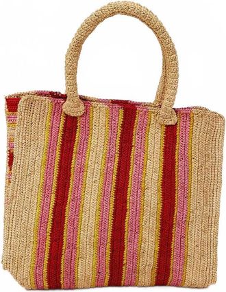 Hat Attack Womens Arlington Tote Bag In Sunset Stripe