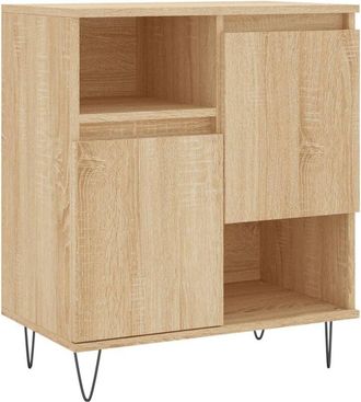 vidaXL Sideboard Sonoma Oak 60x35x70 cm Engineered Wood vidaXL