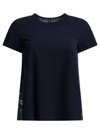 sacai T-shirt met ronde hals en bloemenprint