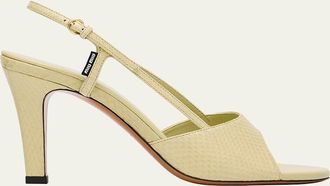 Miu Miu Ayer Snake Slingback Sandals