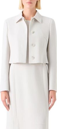Akris Helios Short Jacket in Light Greige at Nordstrom, Size 12