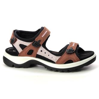 Ecco Ecco Offroad 069563 Leather Textile Womens Hook and loop Sandals - Mink Violet Ice - Size:UK 5-5.5