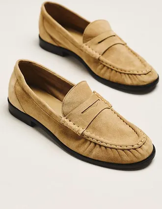 Reformation Francine Ruched Loafers