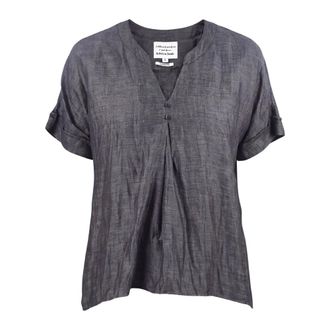 Alessia Santi Blouses, female, Gray, Size: 2XS Flared Blouse