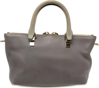 Chlo&eacute; Borsa tote Bailey con manici arrotondati - Grigio