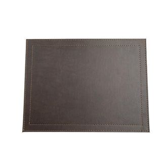 Frieling Davanti by Classic Luxe Placemats Set of 6, Rectangular 16.5 x 12.5 Inch Indoor Outdoor Table Placemats in Brown Obsidian at Nordstrom
