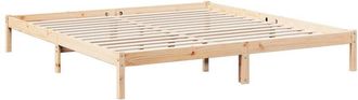 vidaXL Cama extralarga sin colchón madera maciza de pino 200x220 cm Vidaxl