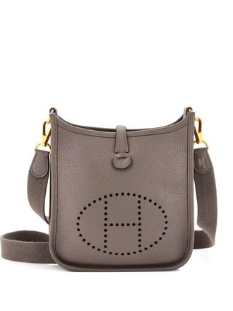 Herm&egrave;s Evelyne Bag Gen III Clemence TPM crossbody bag - Grigio