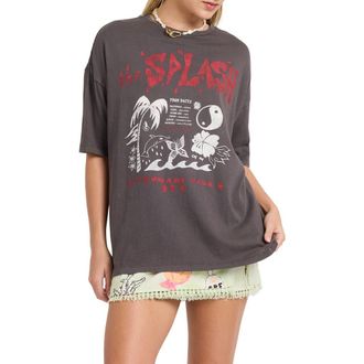 Billabong x Lottie Hall Graphic T-Shirt in Off Black at Nordstrom, Size X-Small