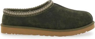UGG tasman Green Mules With Shearling Lining In Suede Man