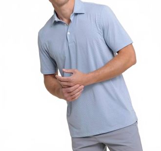 Southern Tide Brrreeze Meadowbrook Stripe Polo Shirt In Triumph Blue